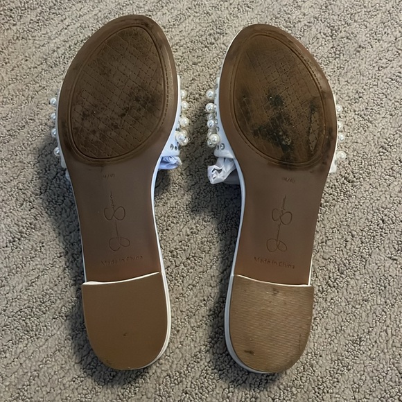 Like new Jessica Simpson bedazzled sandals - Picture 9 of 12